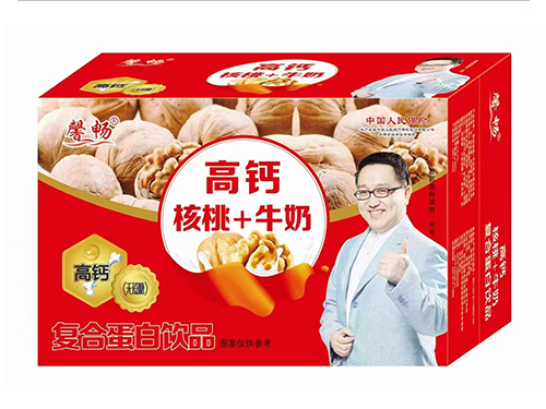 高鈣核桃+牛奶復(fù)合蛋白飲品